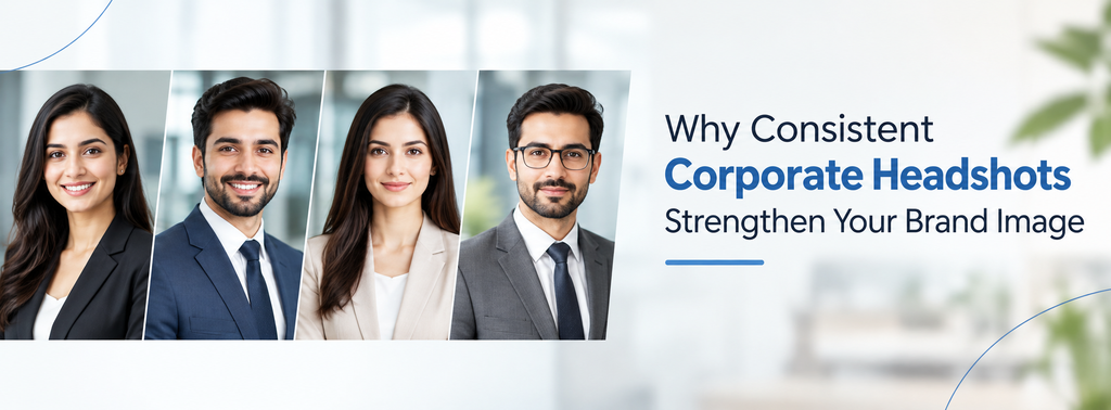 Why Consistent Corporate Headshots Strengthen Your Brand Image  - Cover Image